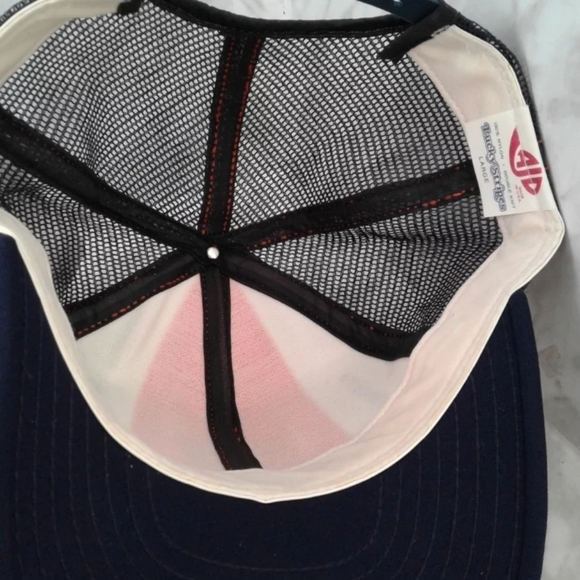 Vintage Chicago Bears AJD Lucky Stripes Snapback Mesh Trucker Hat Cap USA made - Picture 3 of 5